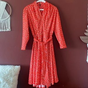 Vintage Holly Hill by Levin & Co. Dress. Red with white polka dots 🦜